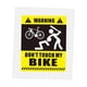 thumbnail image 4 of Pegatina para bicicleta perfecl Dont Touch My Bike calcomanía decorativa reflectante estilo B, 4 of 8