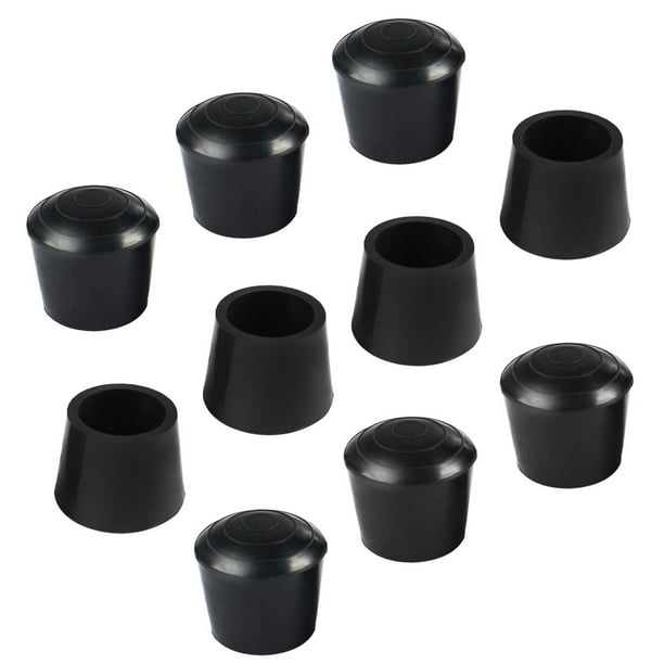 Rubber Leg Cap End Tip Furniture Feet Protector 22mm 7/8" Inner Dia 10pcs