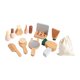 thumbnail image 1 of Juego de juguetes de maquillaje de madera, juguetes de salón de belleza, juguete de peinado portátil, juego de rol, juego de simulación para niñas,, 1 of 9