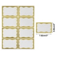 thumbnail image 2 of Unique Bargains Handwritable Gift Stickers 3"x2" 6PCS Foil Gold Tone, 2 of 5