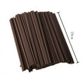 thumbnail image 2 of 100 Pieces Two Holes Coffee Stirrer Straw 2-in-1 Disposable Plastic Coffee Stir Sticks Coffee Stirrer Straw for Coffee Bars Office Restaurants Home Indoor Outdoor, 2 of 5