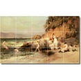 thumbnail image 1 of Ceramic Tile Mural-Frederick Bridgman Mother Child Painting 11. 25.5" w x 17" h using (24) 4.25 x 4.25 ceramic tiles, 1 of 3