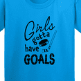 thumbnail image 4 of Inktastic Girls Gotta Have Goals Hockey Player Youth T-Shirt, 4 of 5