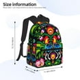 thumbnail image 4 of Lsque Roosters and Flowers Classic Casual Backpack - Large Capacity Water-Resistant Backpack for School, Work, Travel, and Outdoor Activities, 4 of 8