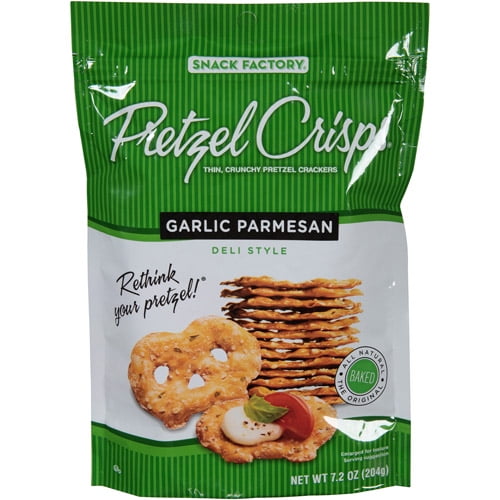 Snack Factory Pretzel Crisps Garlic Parmesan Deli Style Pretzel