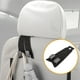 thumbnail image 3 of Ganchos organizadores de respaldo para asiento de coche Universal 1 Pcs de Unique Bargains para la mayoría de coches, SUV, camiones, cuero sintético resistente, metal negro 6.89"x2.99", 3 of 7