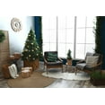 thumbnail image 3 of Simply Daisy Teal Colored Fancy Chevron Stripe Soft Spun Polyester Decorative Throw Pillow, 26" x 26", 3 of 4