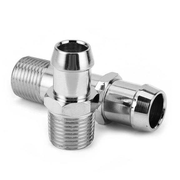 2pcs Heater Hose Fittings Connector for 3/4in Water Pump 5/8in Intake Auto Car Accessory