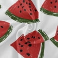 thumbnail image 2 of 60 Inch Round Tablecloth with White Lace Trim Fall Table Cover for Elegant Dining Decor Watermelon Slice Pattern, 2 of 8