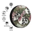 thumbnail image 6 of DouZhe Waterproof Spare Tire Cover, Deadhead Roses Grateful Skulls Dead Skeleton Prints Adjustable Wheel Covers Fit for Jeep Trailer RV SUV Car, 16 inch, 6 of 7