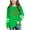 Green, variant on Bnwani St. Patricks Day Long Sleeve Toddler Shirts Girls Crew Neck Casual Fashion Cute Printed Tops 3-4t