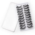 thumbnail image 2 of Pestañas, paquete múltiple, pestañas postizas de visón, volumen, finas, pares, estilo 8D, pestañas postizas, ojos de visón, 10 pares de pestañas, paquete de pestañas dramáticas, 2 of 7