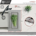 thumbnail image 3 of Stylish 20 ½" Light Grey Over the Sink Roll-up Drying Rack A-900GY, 3 of 11