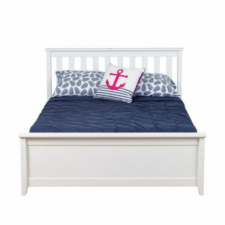 - Max & Lily Solid Wood Full Platform Bed with Trundle Frame