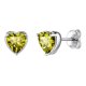 thumbnail image 1 of Mujer adulta 925 plata esterlina corazón piedra natal Stud pendientes cumpleaños regalo de San Valentín Suplight Jewelry  exquisita, 1 of 2