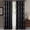 Black, variant on Sheetsnthings Lexington 104-Inch Wide x 84-Inch Long, Set of 2, Jacquard Grommet Window Curtains, Chocolate