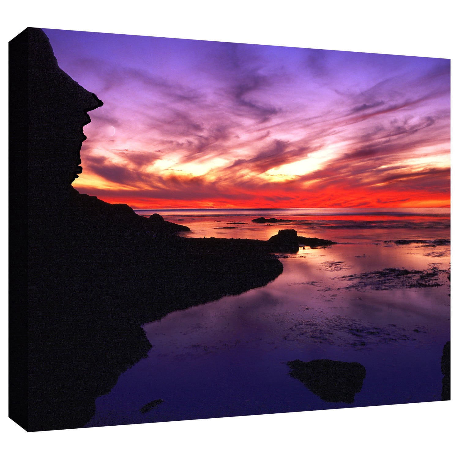 Dean Uhlinger "Sunset Cliffs Twilight" Gallery-Wrapped Canvas