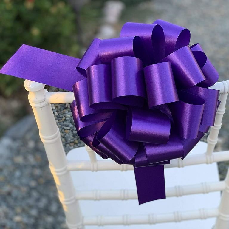 6 X 10YD Purple Velvet Ribbon - Holiday Warehouse Ribbon