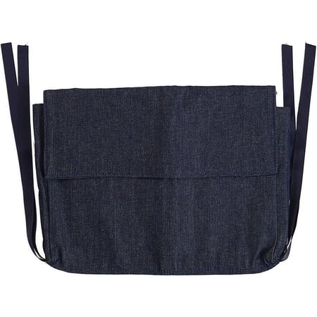 DMI Multi-Pocket Walker Bag for Folding Walker, Rollator Carry-All Pouch Bag, Blue Denim