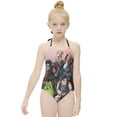 thumbnail image 3 of The Real Ghostbusters Children's One-piece Swimwear Halterneck Swimsuit Summer Beach Girl's Bathing Suits Breathable Beachwear, 3 of 7