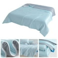 thumbnail image 2 of 79x90IN Bed Cooling System Comfortable Blankets Soft And Fluffy Comforter Cold Fabric Absorbs Body Heat Double Cool Design Soft Blanket Living Room Decor for Sofa, Couch, Bed, Camping, Travel, 2 of 9