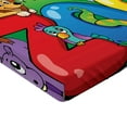 thumbnail image 2 of Ambesonne Zoo Fitted Sheet, Zoo Sign Various Mascots, Full Size, Multicolor, 2 of 3