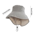 thumbnail image 3 of Sun Hat Outdoor Wide Brimmed Sun Protection Hat Windproof Fisherman Hat Breathable Sun Hat Travel Leisure Hat Spring And Summer Sunscreen Hat, 3 of 6