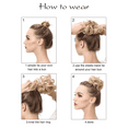 thumbnail image 6 of TESOON Ponytail Extension Human Hair,Hair Toppers for Women Real Human Hair,Curly Extensions,Messy Bun Hair Piece, 6 of 11