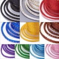thumbnail image 3 of DIY 43 Yard Rattail Satin Nylon Trim Cord 1.5mm Polyester Chinese Knotting Cord with Gold Metallic Cord for Necklace Bracelet Beading Cord - 10 Colors, 3 of 9
