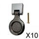 thumbnail image 1 of 10x Perillas de Gabinete de Metal Tire de La Manija Muebles Cajones Armario con Tornillo Perillas de Hardware Manija para Armario NightStand Farmhouse, 1 of 10