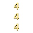 thumbnail image 1 of maskred House Numbers for Outside Simple Style Numerical Signs Sign Exquisite Number Mark Accessories Number Mark Marking Accessory Number 4 3PCS, 1 of 6