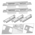 thumbnail image 3 of COMPUKAS 5Pcs Silver Rectangular Deadbolt Strike Plate for Front Doors Security Enhancement 13x0.787x0.629in, 3 of 8