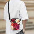 thumbnail image 3 of POLERO Crossbody Purse for Travel, Leakproof Lightweight Sling Shoulder Bag for Women Dahlia Pattern Crossbody Bag, 3 of 7
