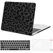MOSISO Compatible with MacBook Pro 13 inch Case M2 2025, 2024, 2023, 2022, 2021-2016 A2338 M1 A2251 A2289 A2159 A1989 A1708 A1706, Plastic Leopard Grain Hard Case&Keyboard Cover&Screen Protector