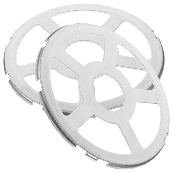 FRCOLOR 2Pcs Stove Trivet Gas Range Pan Stand Silver Galvanized Plate for Home Cooking and Daily Use