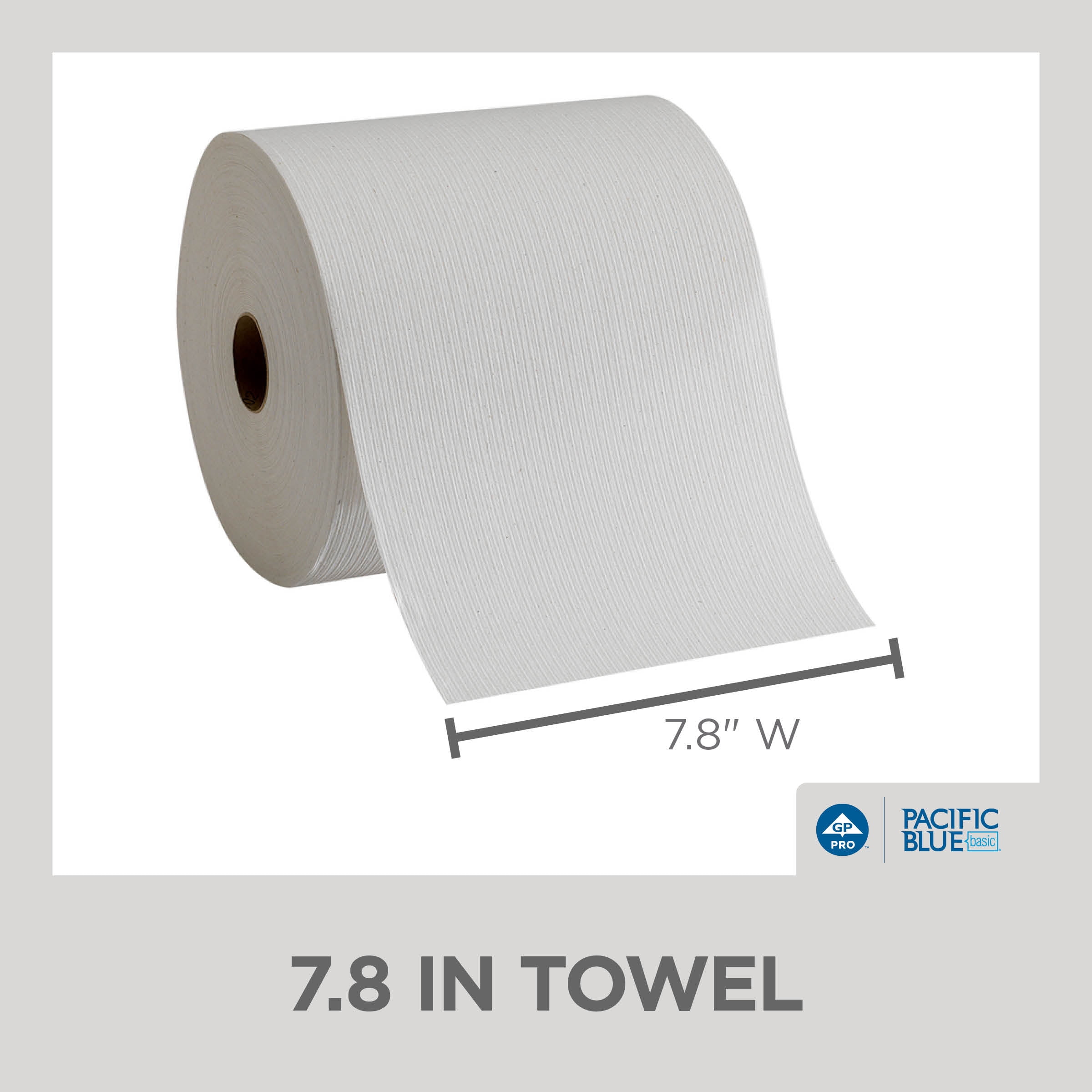 GP PRO Pacific Blue Basic, Recycled Paper Towel Roll, 26601, 800