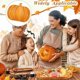 thumbnail image 4 of Halloween Pumpkin Wood Cutting Board with Handle, 4 of 5