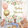 thumbnail image 4 of Its A Girl Pink Balloon Flower Baby Shower Backdrop, 4 of 5