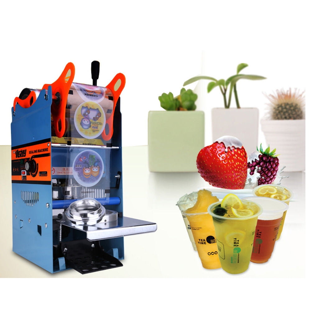 Details about   350W Electric Fully Automatic Cup Sealing Machine Cup sealer Restaurants 110V 