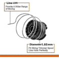 thumbnail image 4 of Bobine de Coupe-Herbe Durable pour BOSCH EasyGrassCut 18-26 - 4 Pcs (F016800569 / F16800385), 4 of 4