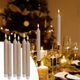 thumbnail image 1 of Fiudx Velas Sin Llama, Luces Led Cónicas Parpadeantes Realistas, Brillo Amarillo Cálido y Acogedor, Funcionamiento a Pilas, Ideal para Decoración Del Hogar, Fiestas, Festivales, Ambiente Interior, Fá, 1 of 6