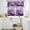 Pink Purple Sky Blue, variant on Purple Lavender Kitchen Curtains Sets for Windows 36 Inch Length, Spring Country Oil Painting Butterfly Flower Rod Pocket Window Treatments Tier Curtains and Valances Set for Bedroom/Bathroom