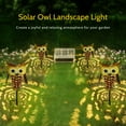 thumbnail image 6 of Tomshine Solar Powered Owl Lantern Lights Stake Lamp Metal Owl Decorative LED Garden Landscape Light for Walkway Pathway Yard Lawn, 6 of 7