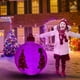 thumbnail image 1 of 23" Inflatable Christmas Ball PVC Inflatable Decorated Ball Large Holiday Inflatables Outdoor Decorations Xmas Blow up Yard Decor Giant Ornaments for Year Festive Christmas Themed Party Decor, 1 of 6