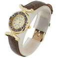 thumbnail image 2 of GlassOfVenice Murano Glass Millefiori Watch with Leather Band - Brown, 2 of 5