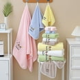 thumbnail image 4 of Toalla de cara suave para niños, toalla de baño, juego de tres piezas, absorbente, no se desprende fácilmente, de terciopelo coral, para lavarse la cara, para limpiar el cabello, toalla femenina, 4 of 6
