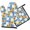 Pioneer Flower Floral Print Pattern-1, variant on Pioneer Flower Floral Print Pattern 1-Pack Oven Mitts Set, Heat Resistant Kitchen Gloves, 7.7" X 12"