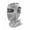 White/Gray, variant on Mech-Style Ski & Motorcycle Mask-Windproof Balaclava, Full Face with Vent Holes, Helmet-Friendly, Unisex for Skiing & Riding