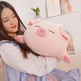 thumbnail image 5 of Juguete de peluche de cerdo gordo de dibujos animados de 40-100cm, almohada de Animal suave y encantadora, muñeco grande relleno para niños y niñas, regalos de cumpleaños, 5 of 5