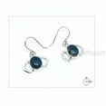 thumbnail image 2 of Natural Lapis Earring, Afghani Lapis Lazuli, Drop Earring, 925 Sterling Silver Earring, Anniversary Gift, Christmas, Thanksgiving, Genuine Birthstone, Silver Drops, Silver Earring, Handmade Jewelry, 2 of 2